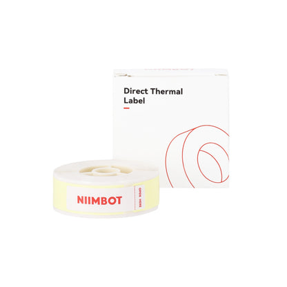 NB539 - NIIMBOT - D11 / D101 / D110 / H1S - T12X75MM - 95 ETICHETTE PER ROTOLO - GIALLO CHIARO