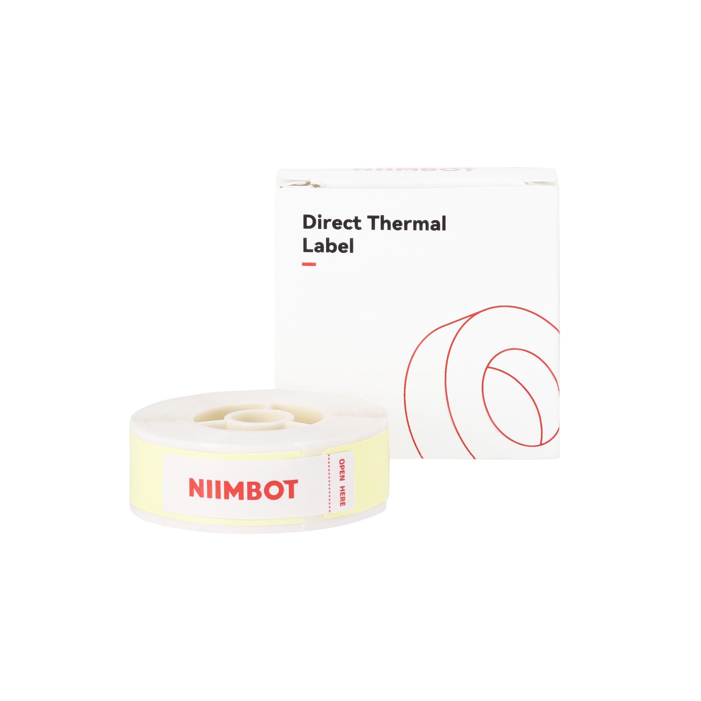 NB539 - NIIMBOT - D11 / D101 / D110 / H1S - T12X75MM - 95 LABELS PER ROLL - LIGHT YELLOW