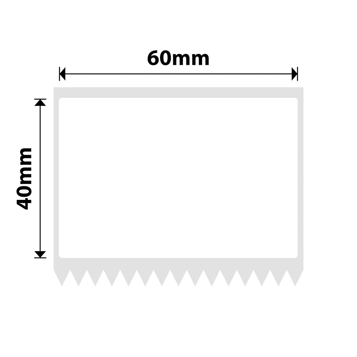 NIIMBOT - K Range - 60x40mm - White - 690 Labels
