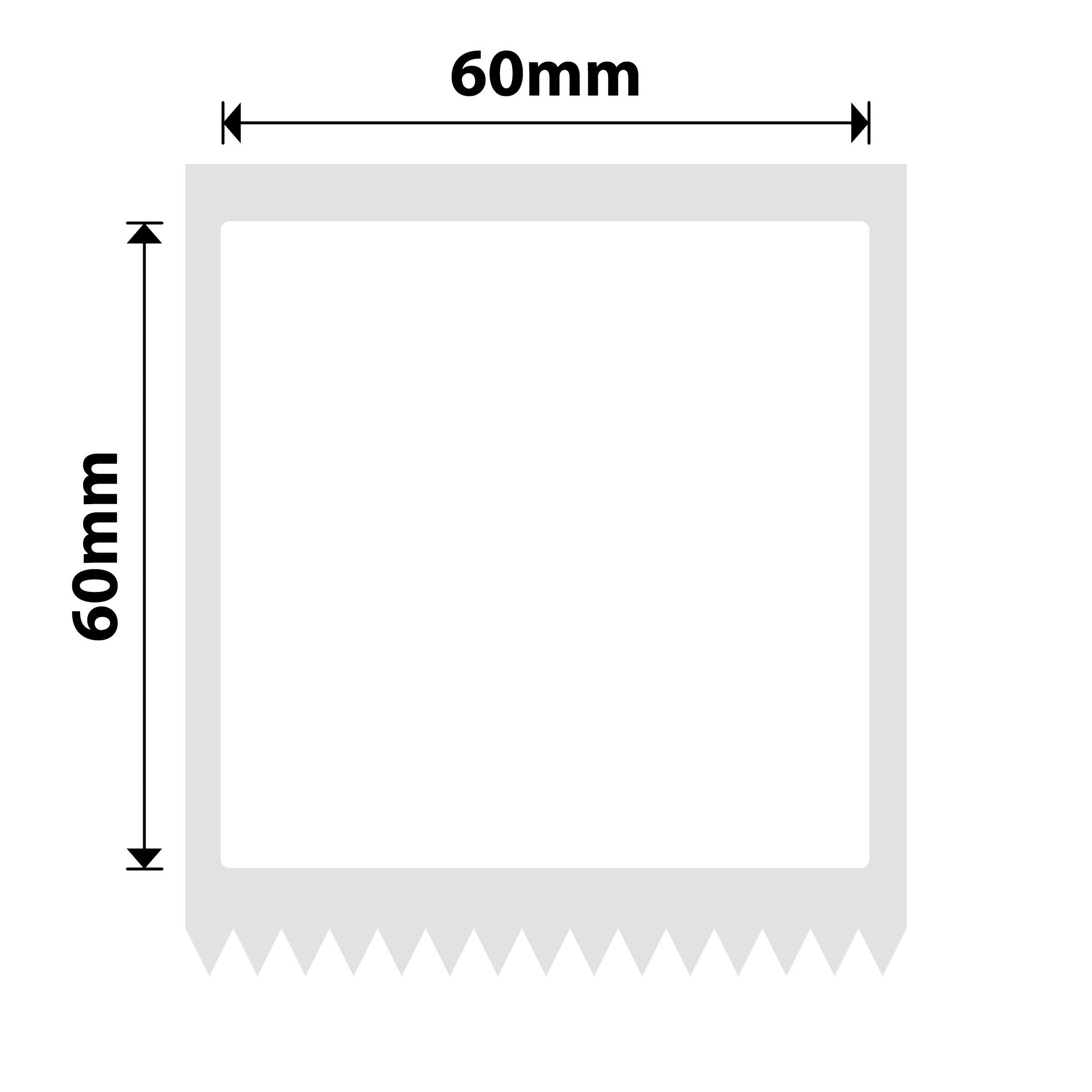 NB546 - NIIMBOT - K2 / K3 - T60X60MM - 470 ETICHETTE PER ROTOLO - BIANCO