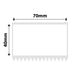 NB548 - NIIMBOT - K3 ONLY - 70X40MM - 690 WHITE LABELS