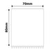 NB549 - NIIMBOT - K3 ONLY - 70X80MM - 360 WHITE LABELS