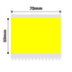 NB551 - NIIMBOT - K3 ONLY - 70X50MM - 560 LABELS - YELLOW