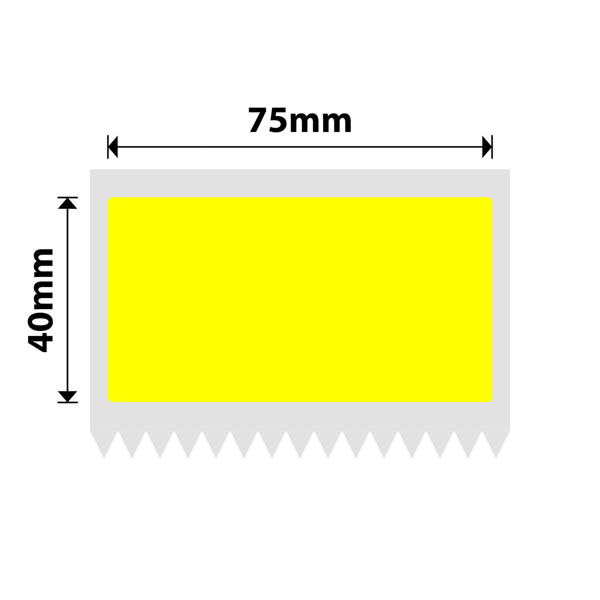 NIIMBOT - K3 Only - 75x40mm - Yellow - 690 Labels