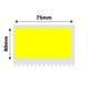 NB552 - NIIMBOT - K3 ONLY - 75X40MM - 690 YELLOW LABELS