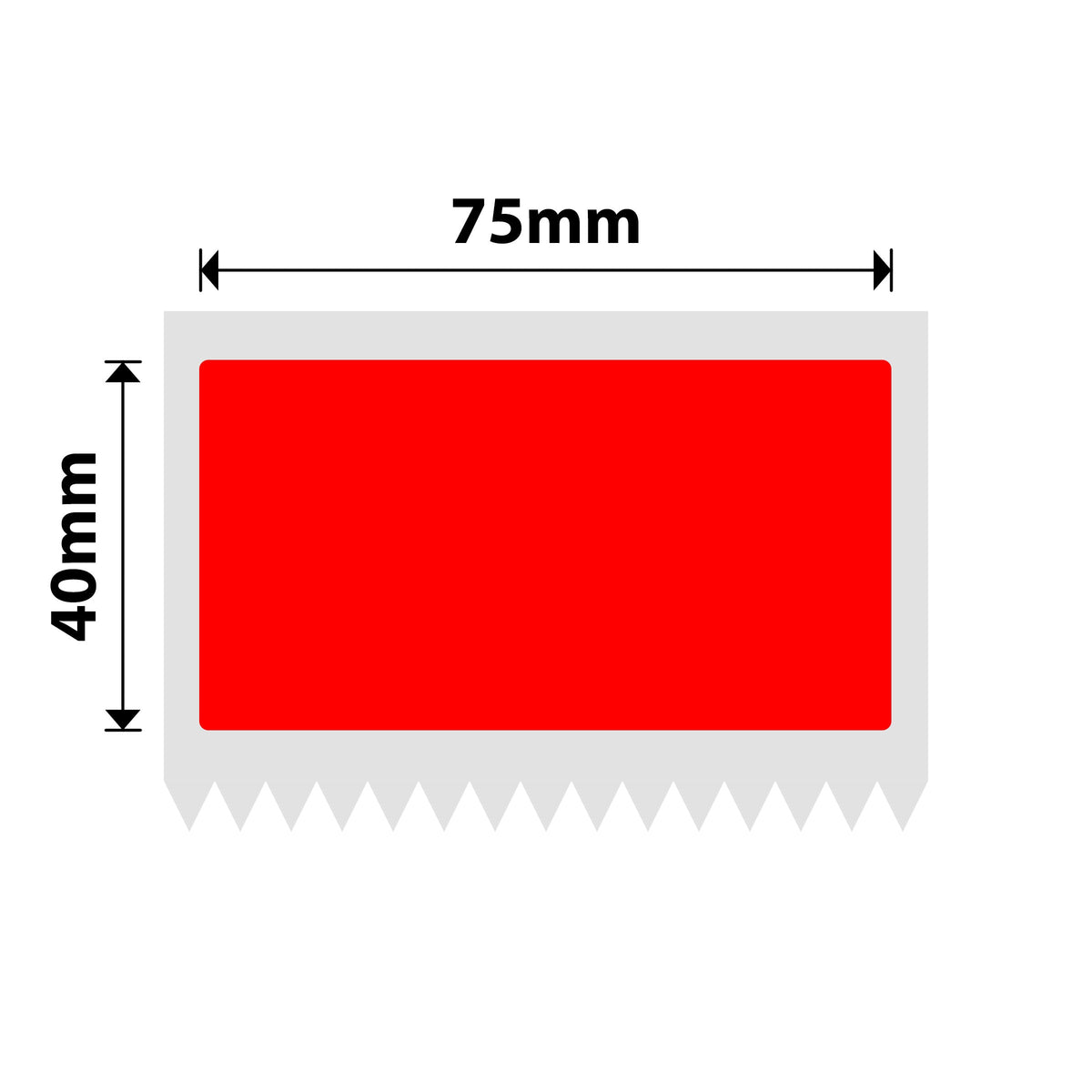 NIIMBOT - K3 Only - 75x40mm - Red - 690 Labels