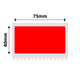 NB554 - NIIMBOT - K3 ONLY - 75X40MM - 690 RED LABELS