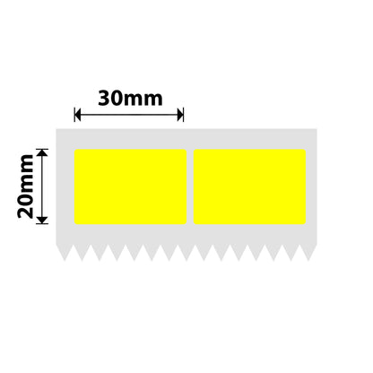 NB558 - NIIMBOT - K3 UNIQUEMENT - T30X20MM/2L - 2 600 ÉTIQUETTES PAR ROULEAU - JAUNE