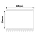 NB566 - NIIMBOT - K2 / K3 - 80X50MM - 560 WHITE LABELS
