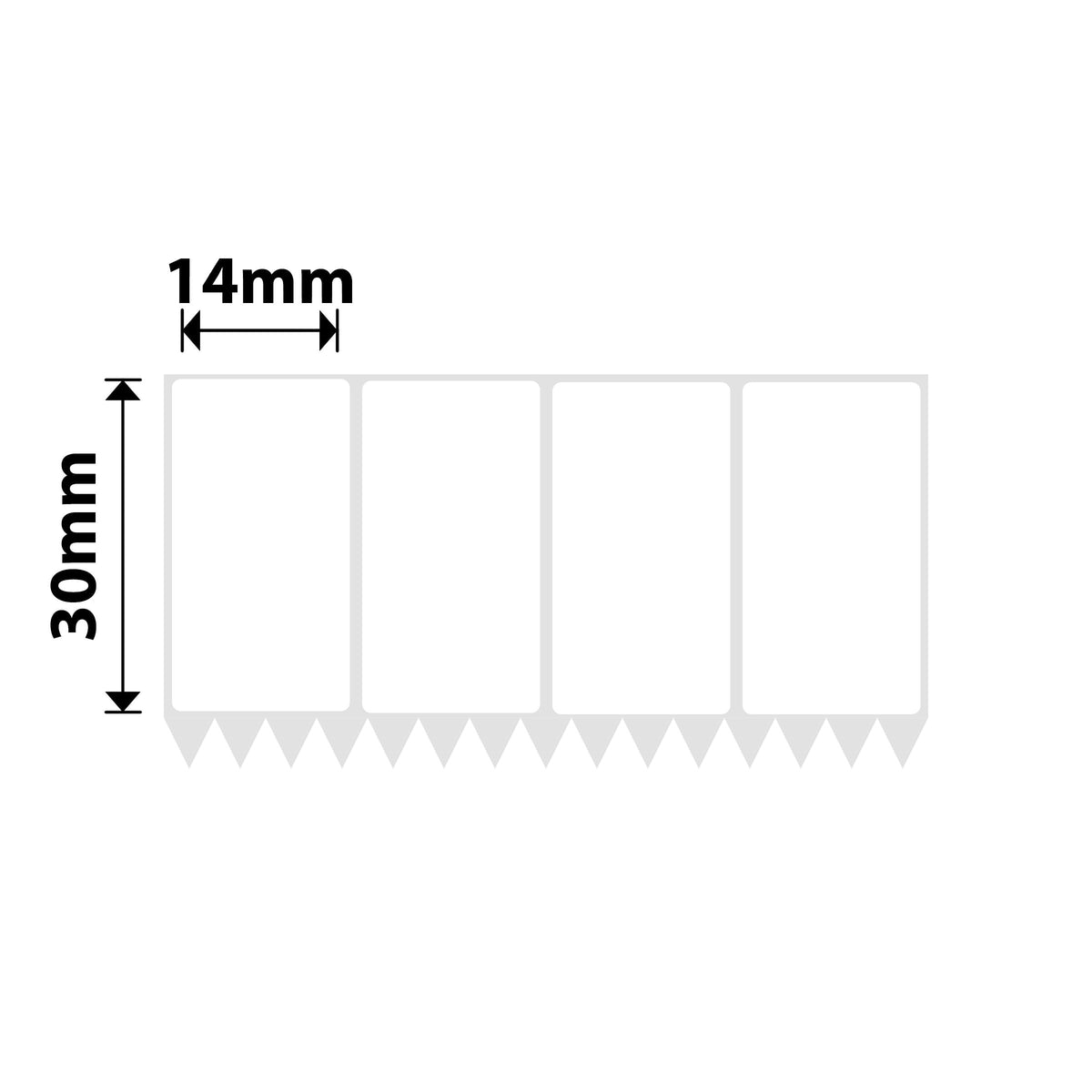 NIIMBOT - K3 Only - 14x22mm/4L - White - 4,800 Labels
