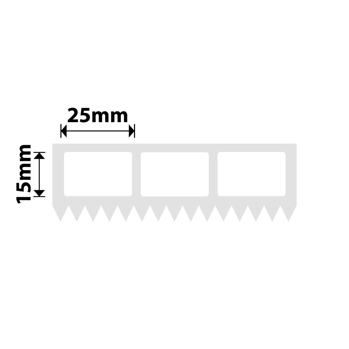 NIIMBOT - K3 Only - 25x15mm/3L - White - 4,800 Labels