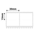 NB571 - NIIMBOT - K3 ONLY - 30X15MM/2L2R - 3,600 WHITE LABELS
