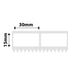NB572 - NIIMBOT - K3 ONLY - 30X15MM/2L - 3,320 WHITE LABELS