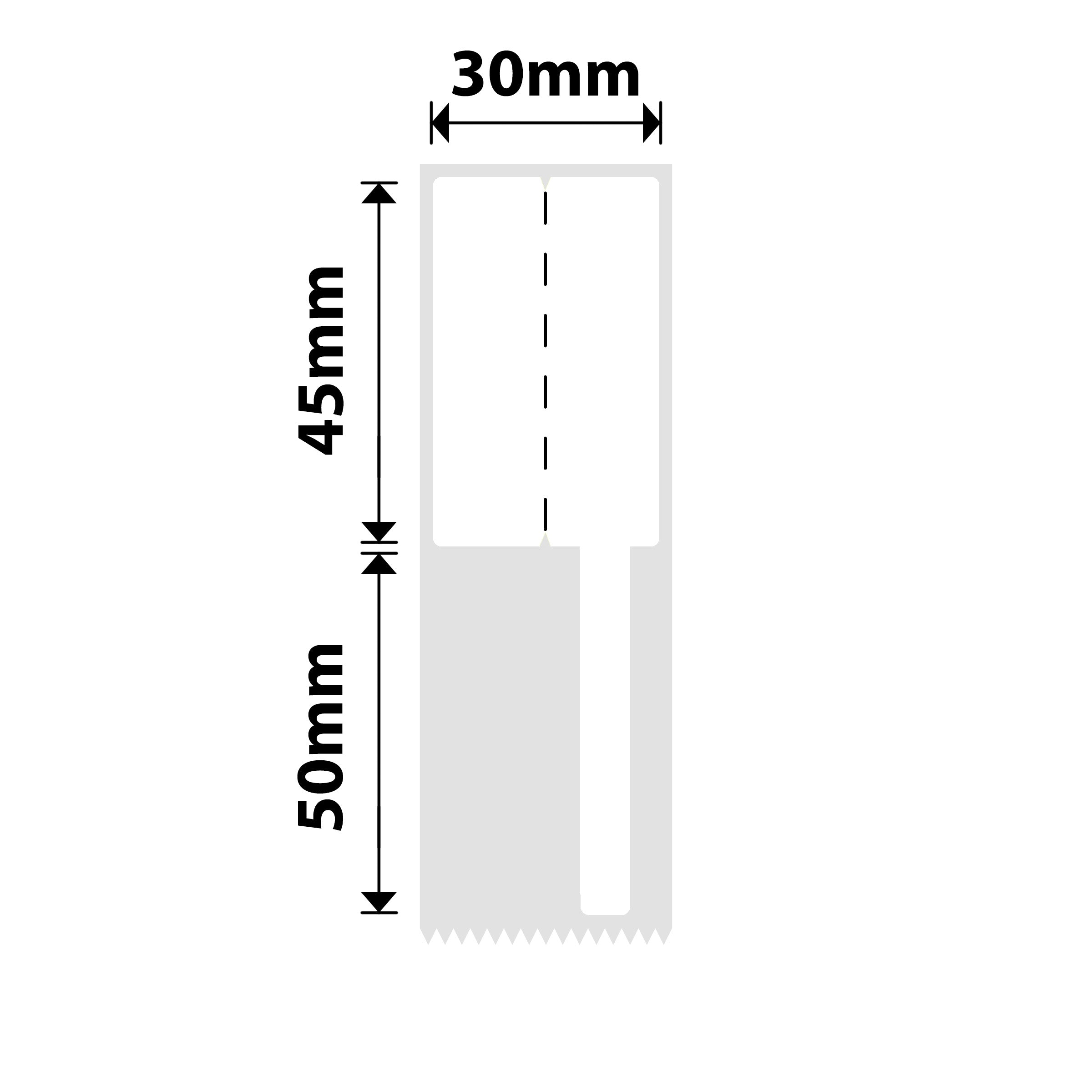 NB575 - NIIMBOT - K2 / K3 - T30X45+50MM - 300 LABELS PER ROLL - WHITE - CABLE