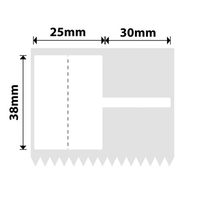 NB577 - NIIMBOT - K2 / K3 - T25X38+30MM - 700 ÉTIQUETTES PAR ROULEAU - CÂBLE BLANC