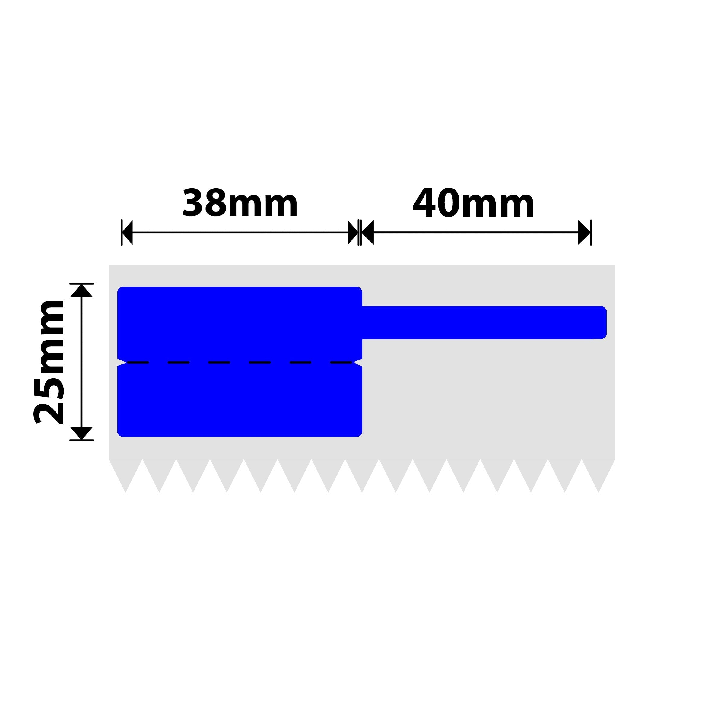 NB579 - NIIMBOT - SOLO K3 - T38X25+40MM - 1.000 ETICHETTE PER ROTOLO - CAVO BLU
