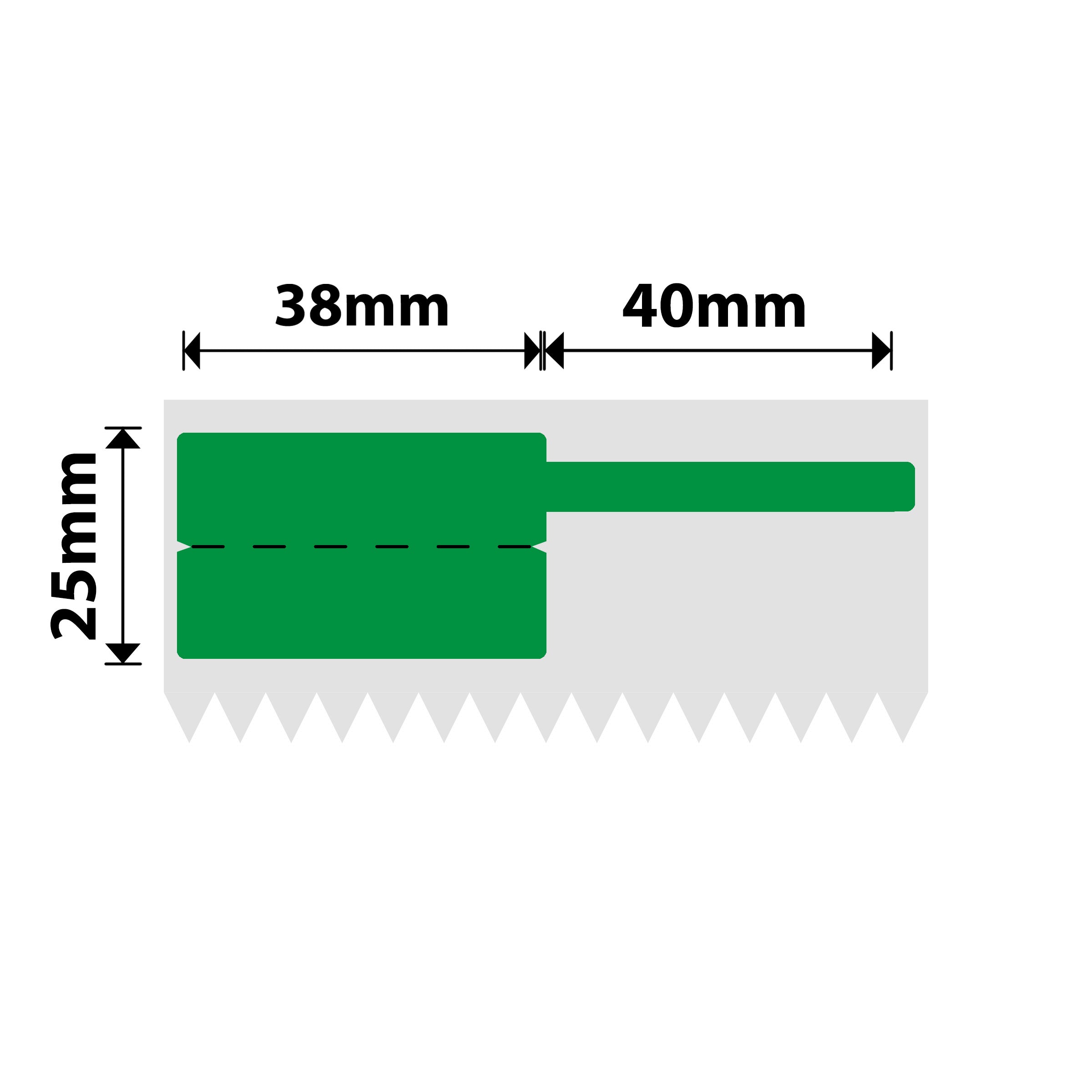 NB580 - NIIMBOT - SOLO K3 - T38X25+40MM - 1.000 ETICHETTE PER ROTOLO - CAVO VERDE