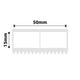 NB586 - NIIMBOT - K2 / K3 - 50X15MM - 1,660 WHITE JEWELLERY LABELS