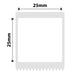 NB590 - NIIMBOT - M2 / M3 - 25X25MM - 265 WHITE PET LABELS