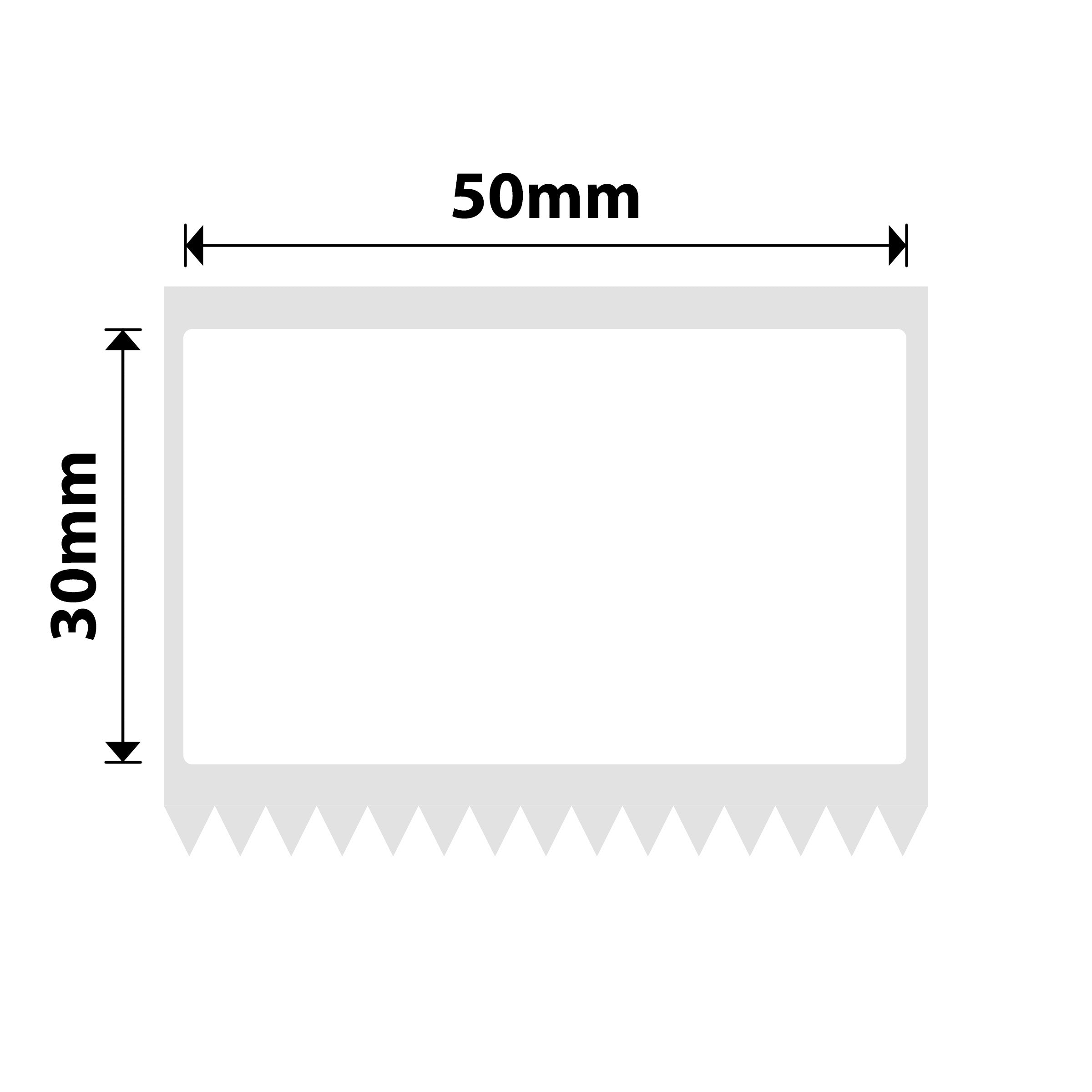 NB591 - NIIMBOT - M2 / M3 - V50X30MM - 165 ETICHETTE A TRASFERIMENTO TERMICO - BIANCO - PVC
