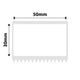 NB591 - NIIMBOT - M2 / M3 - 50X30MM - 165 WHITE PVC LABELS