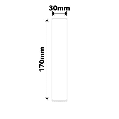 NB592 - NIIMBOT - M2 / M3 - EW30X170MM - 40 ÉTIQUETTES THERMIQUES - BLANCHES - ÉTIQUETTES POUR DOSSIERS - PET
