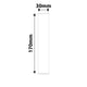 NB592 - NIIMBOT - M2 / M3 - 30X170MM - 40 WHITE PET FOLDER LABELS