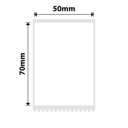 NB593 - NIIMBOT - M2 / M3 - EW50X70MM - 100 ETICHETTE A TRASFERIMENTO TERMICO - BIANCHE - RETTANGOLARE PET