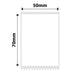 NB593 - NIIMBOT - M2 / M3 - 50X70MM - 100 WHITE PET LABELS