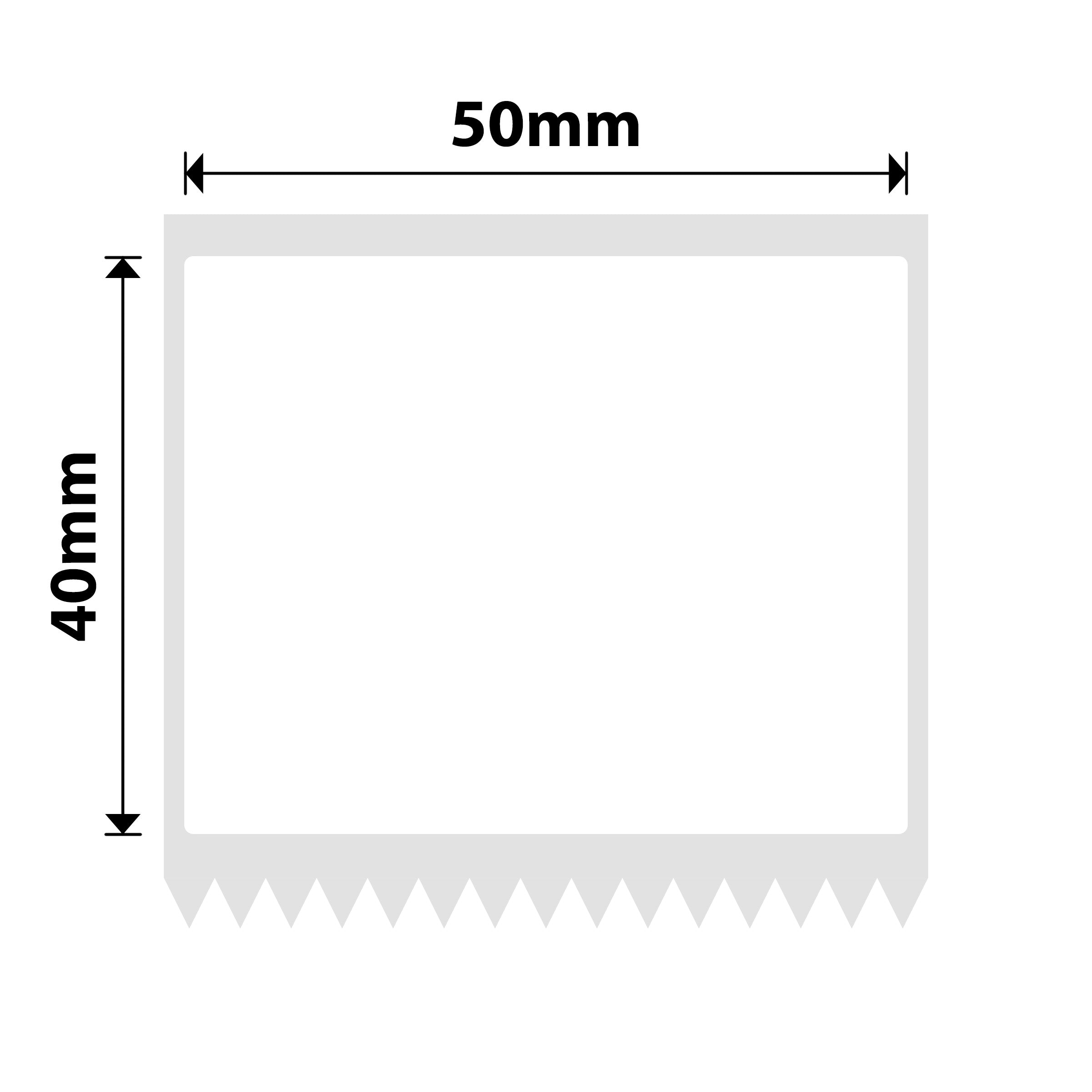 NB622 - NIIMBOT - K2 / K3 - T50X40MM - 740 LABELS PER ROLL - WHITE