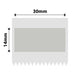NB628 - NIIMBOT - M2_H / M3 - 30X14MM - 375 MATTE SILVER ANTI-COUNTERFEITING LABELS
