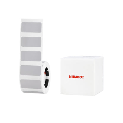 NB628 - NIIMBOT - M2_H / M3 - ES30X14 - 375 ETICHETTE - ARGENTO OPACO ANTICONTRAFFAZIONE