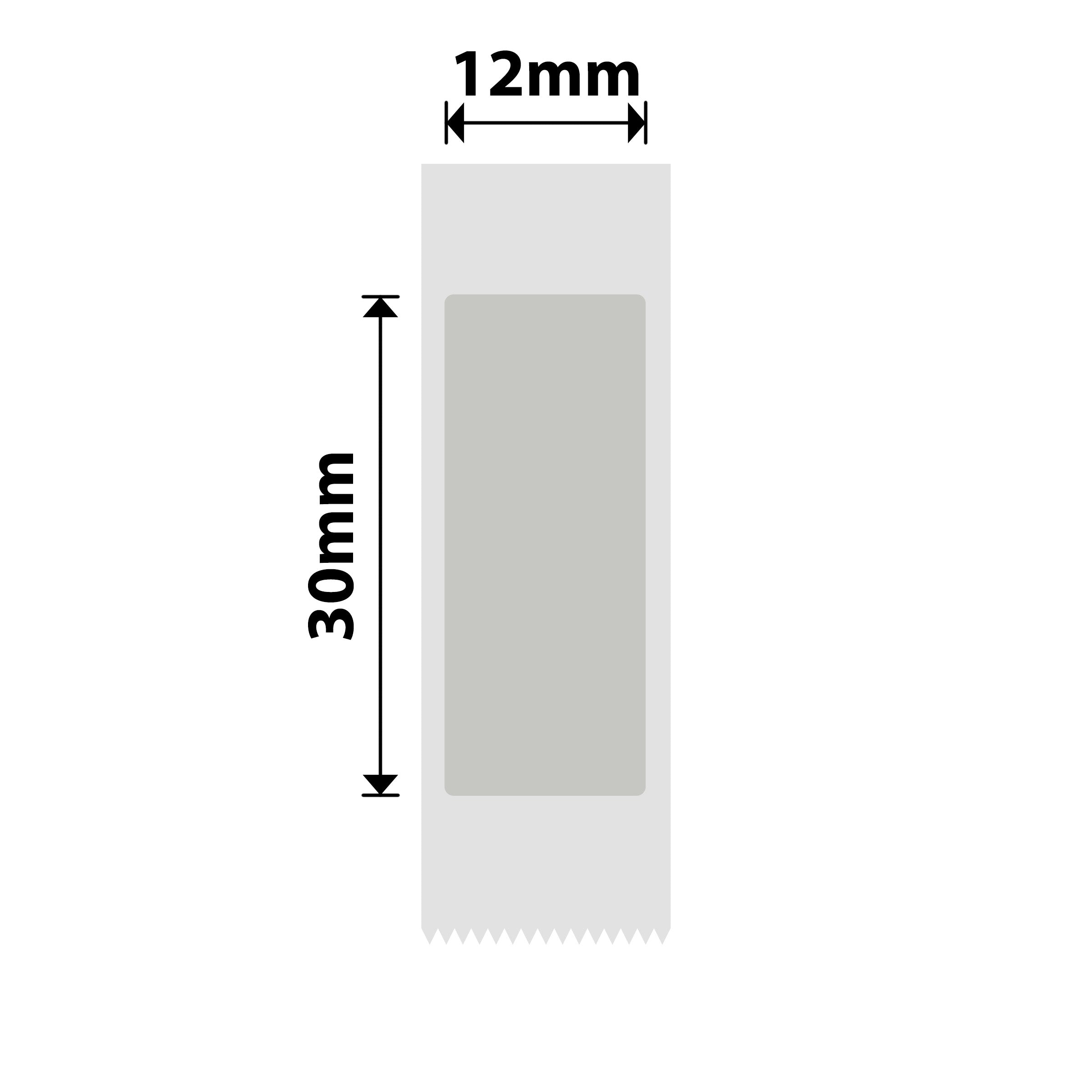 NB630 - NIIMBOT - N1 / B18 - ES12X30 - 165 ÉTIQUETTES - ARGENT MAT ANTI-CONTREFAÇON