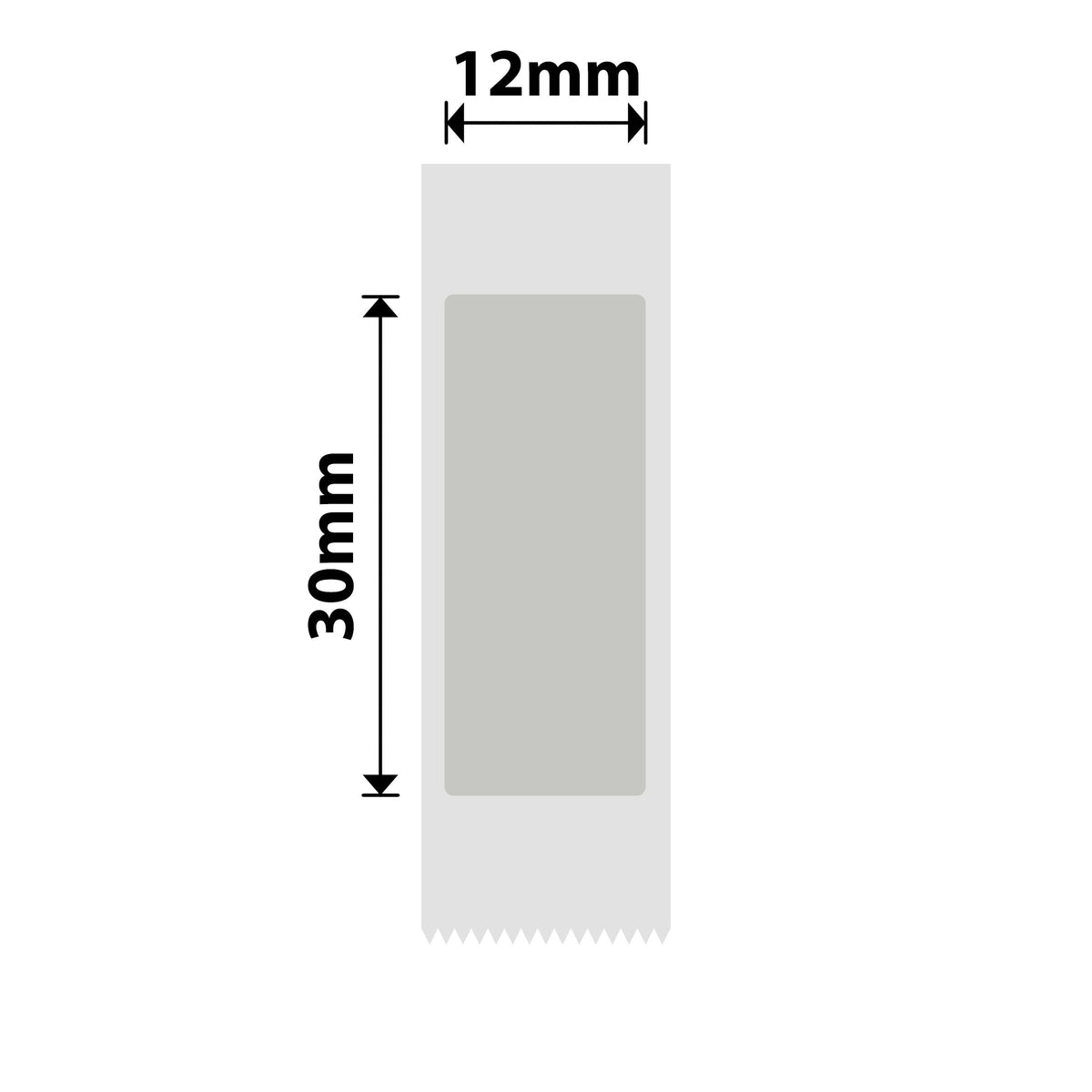NIIMBOT - N1 - 12x30mm - Silver Void - 165 Labels