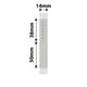 NB631 - NIIMBOT - N1 / B18 - 14X50MM+38 - 75 MATTE SILVER ANTI-COUNTERFEITING JEWELLERY LABELS