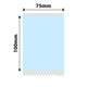 NB633 - NIIMBOT - B3S / B4 ONLY - 75X100MM - 75 BABY BLUE LABELS