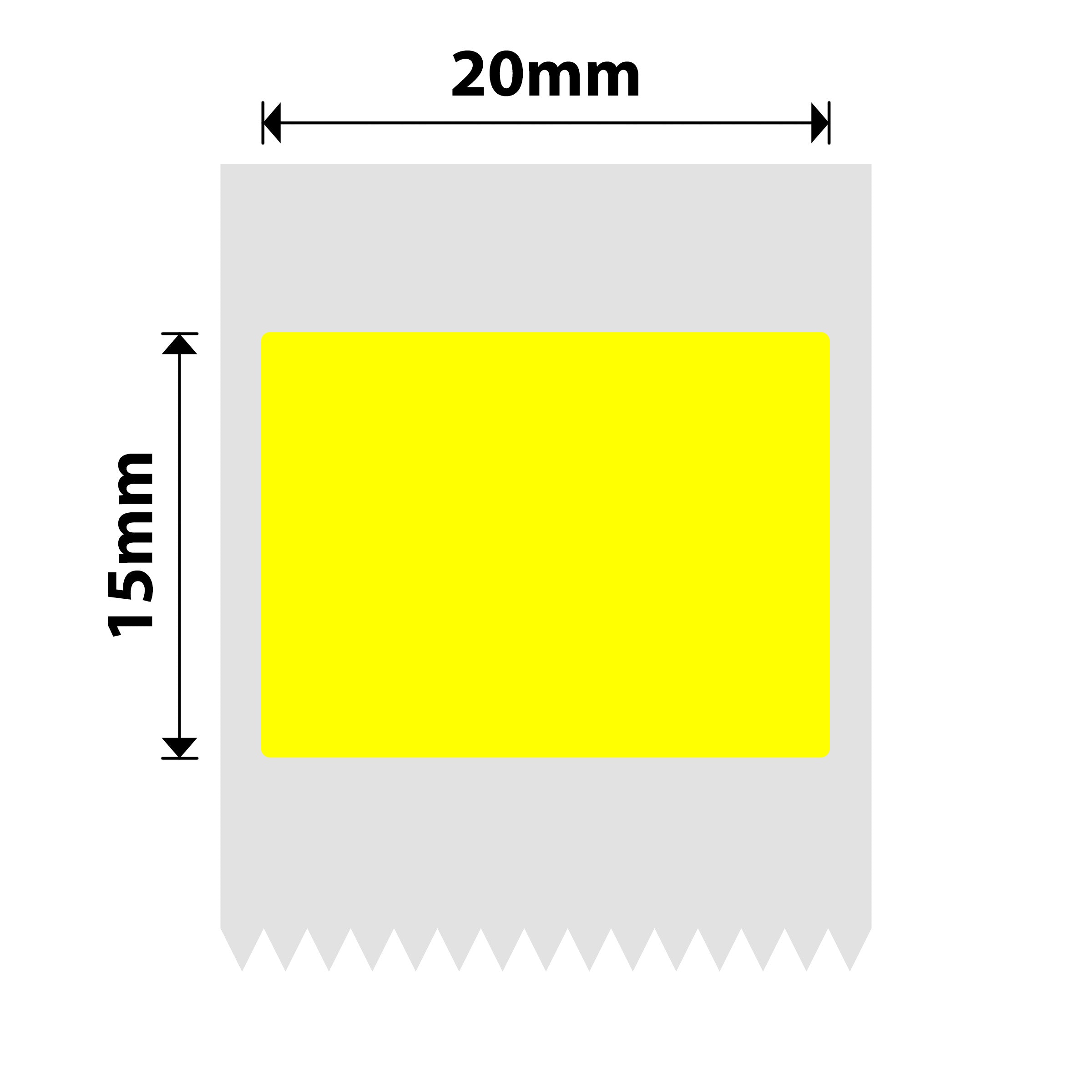 NB636 - NIIMBOT - M2 / M3 - 20X15MM - 355 YELLOW LABELS
