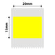 NB636 - NIIMBOT - M2 / M3 - 20X15MM - 355 YELLOW LABELS