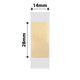 NB640 - NIIMBOT - D11 / D101 / D110 / H1S - 14X28MM - 205 ROUND GOLD TRANSPARENT LABELS