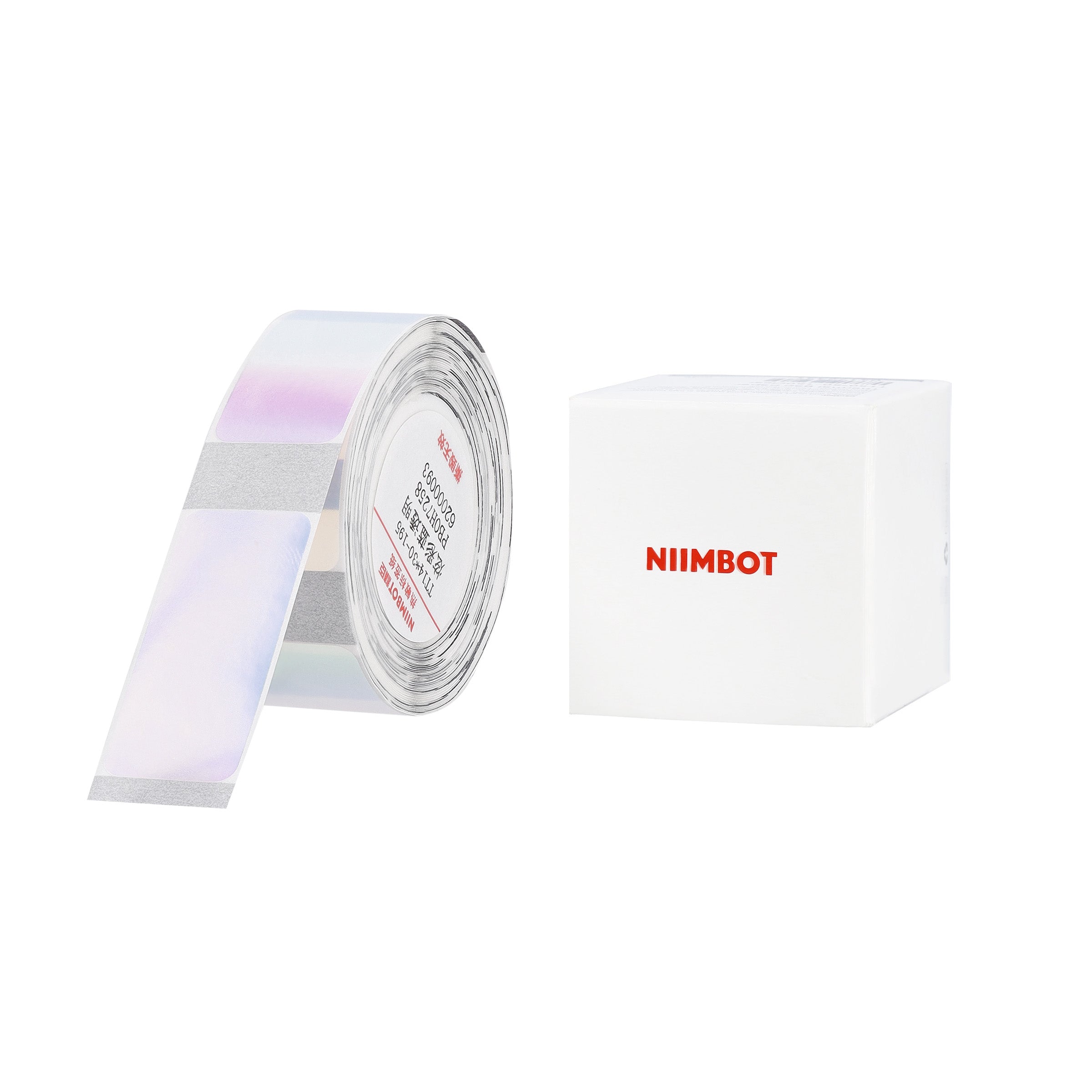 NB643 - NIIMBOT - D11 / D101 / D110 / H1S - TT14X30MM - 195 ÉTIQUETTES PAR ROULEAU - BLEU TRANSPARENT COLORÉ - RECTANGULAIRE