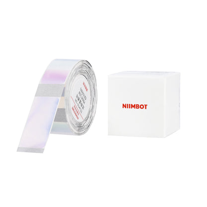 NB643 - NIIMBOT - D11 / D101 / D110 / H1S - TT14X30MM - 195 ÉTIQUETTES PAR ROULEAU - BLEU TRANSPARENT COLORÉ - RECTANGULAIRE