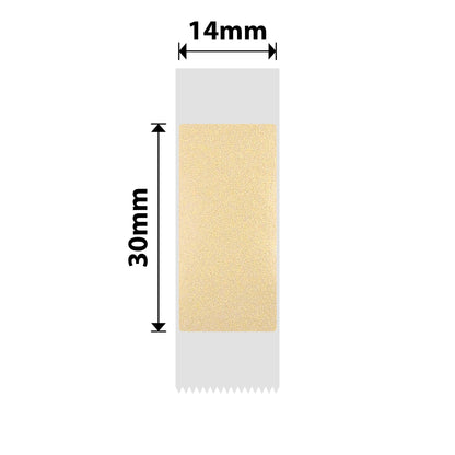 NB645 - NIIMBOT - D11 / D101 / D110 / H1S - TT14X30MM - 195 ETICHETTE PER ROTOLO - ORO TRASPARENTE - RETTANGOLO
