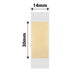 NB645 - NIIMBOT - D11 / D101 / D110 / H1S - 14X30MM - 195 GOLD TRANSPARENT LABELS