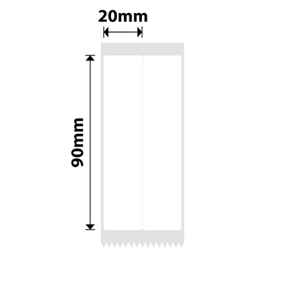 NB648 - NIIMBOT - B1 / B21 / B3S / B4 - T20X90/2L - 170 ÉTIQUETTES PAR ROULEAU - BLANCHES - TEXTE BLEU UNIQUEMENT - RECTANGULAIRES