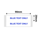 NB648 - NIIMBOT - B1 / B21 / B3S / B4 - 20X90/2L - 170 WHITE BLUE TEXT ONLY LABELS