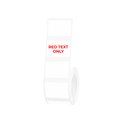 NB649 - NIIMBOT - B1 / B21 / B3S / B4 - T30X20 - 315 ETICHETTE PER ROTOLO - BIANCO - SOLO TESTO ROSSO - RETTANGOLO