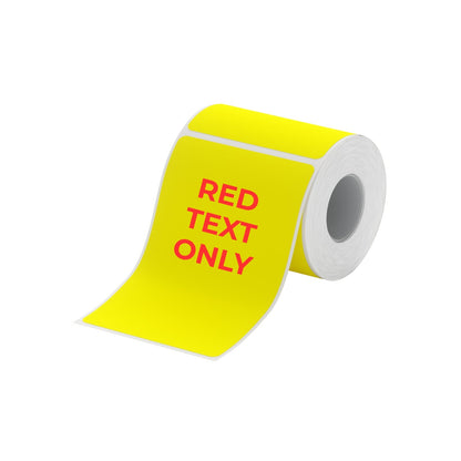 NIIMBOT - B Range - 40x60mm - Yellow Red Text Only - 125 Labels