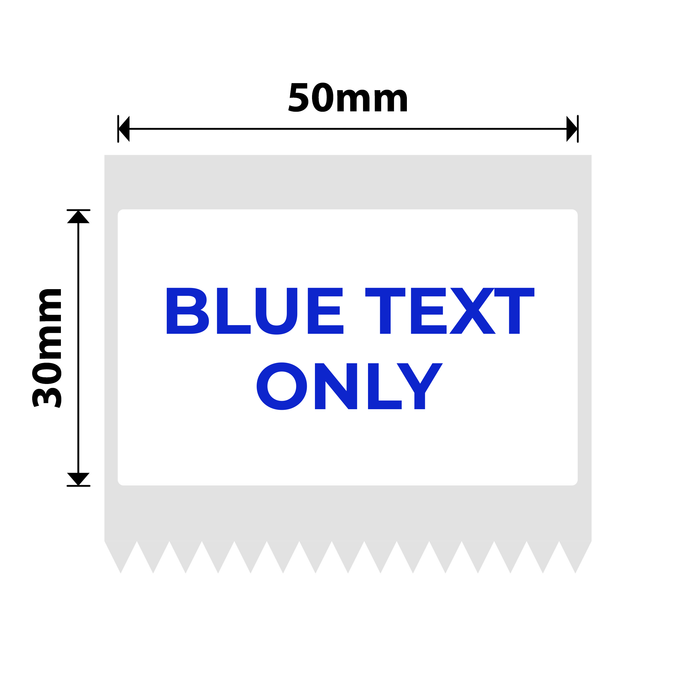NB655 - NIIMBOT - B1 / B21 / B3S / B4 - T50X30 - 230 ÉTIQUETTES PAR ROULEAU - BLANCHES - TEXTE BLEU UNIQUEMENT - RECTANGULAIRES