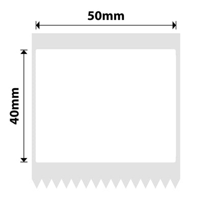 NB657 - NIIMBOT - B1 / B21 / B3S / B4 - T50X40 - 180 ÉTIQUETTES PAR ROULEAU - BLANCHES - TEXTE BLEU UNIQUEMENT - RECTANGULAIRES