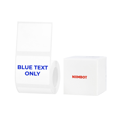 NB657 - NIIMBOT - B1 / B21 / B3S / B4 - T50X40 - 180 LABELS PER ROLL - WHITE - BLUE TEXT ONLY - RECTANGLE